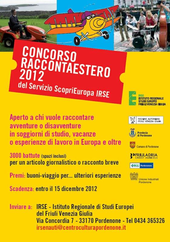 RaccontaEstero 2012
Un'esperienza in 3000 battute