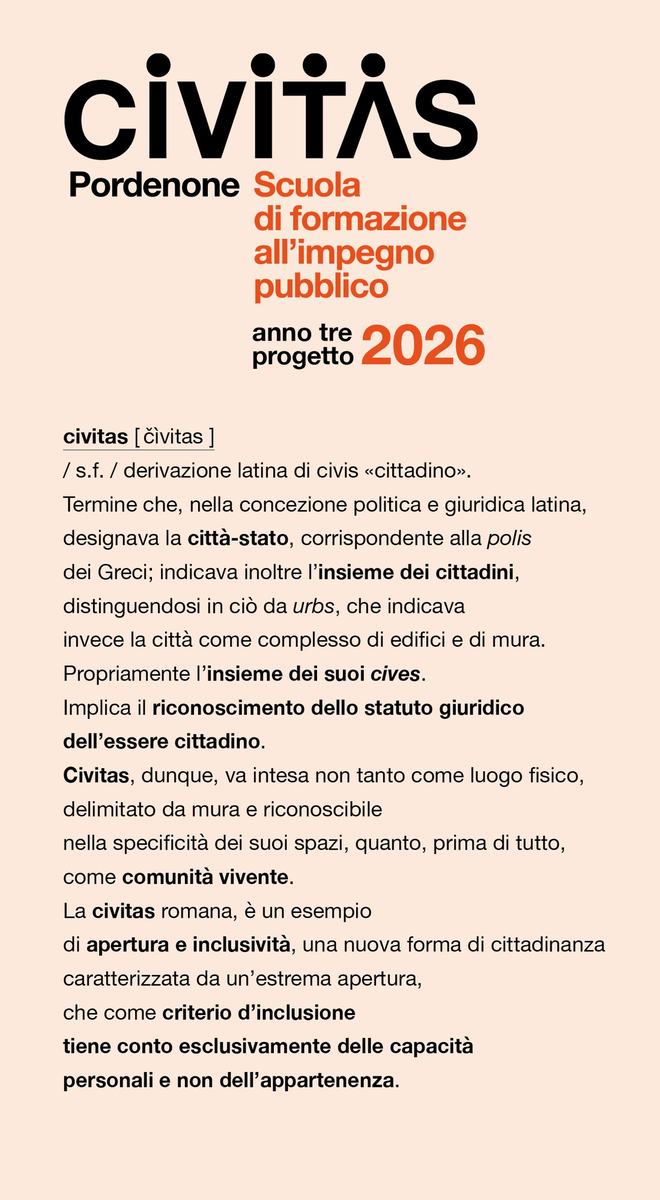 Civitas - scuola di formazione all'impegno pubblico – Pordenone